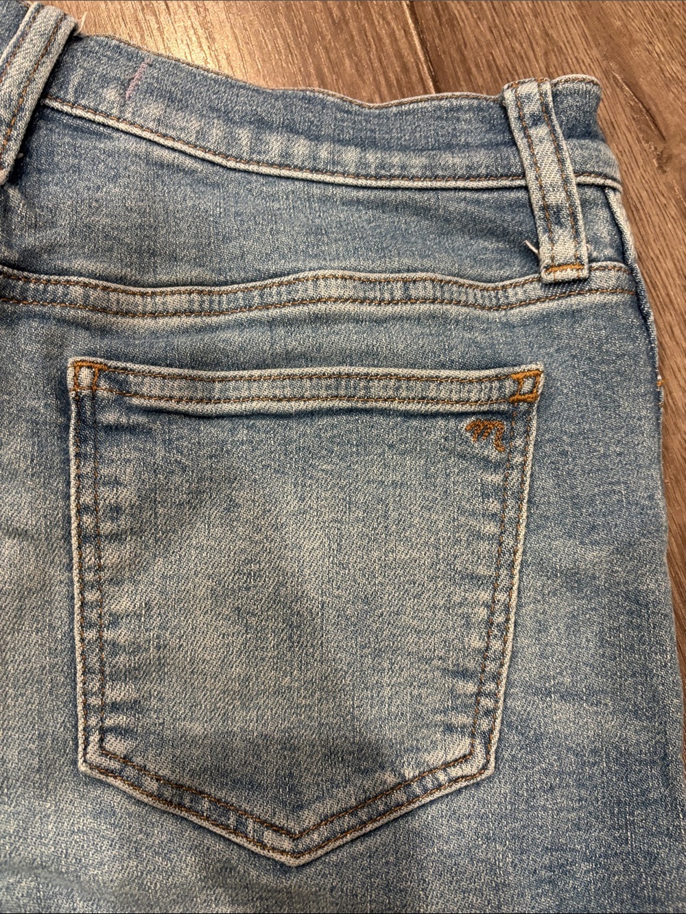 Madewell High Rise Straight Leg Jeans Light Wash Size 26 - Picture 3 of 5